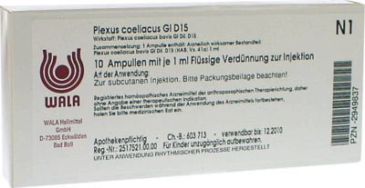 PLEXUS COELIACUS GL D 15 Ampullen