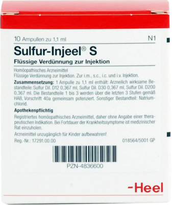 SULFUR INJEEL S Ampullen