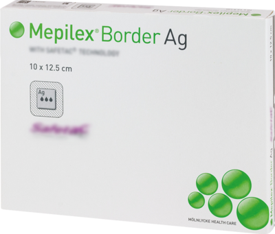 MEPILEX Border Ag Schaumverb.10x12,5 cm steril